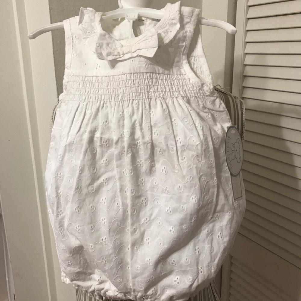 White Eyelet Onsie